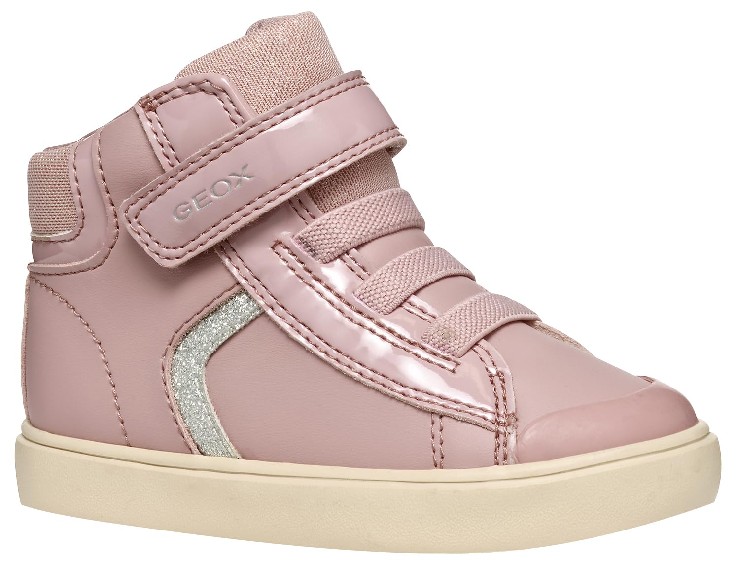 Geox ' Gisli Breathable High Top Trainers Pink Size 25 Kids