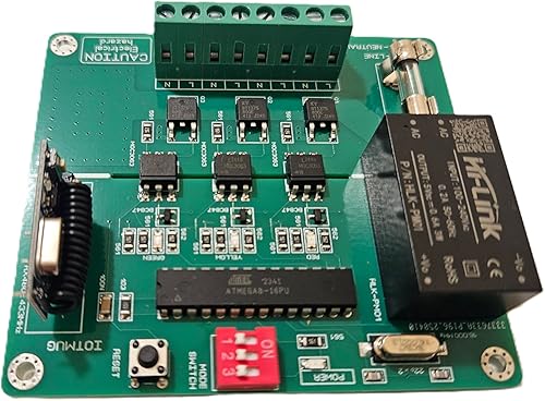 Miniatura 4 de Control remoto RC de 3 canales de luz ciclador/secuenciador/sistema controlable por voltaje de CA compatible con control remoto 100V-240V 50/60HZ.