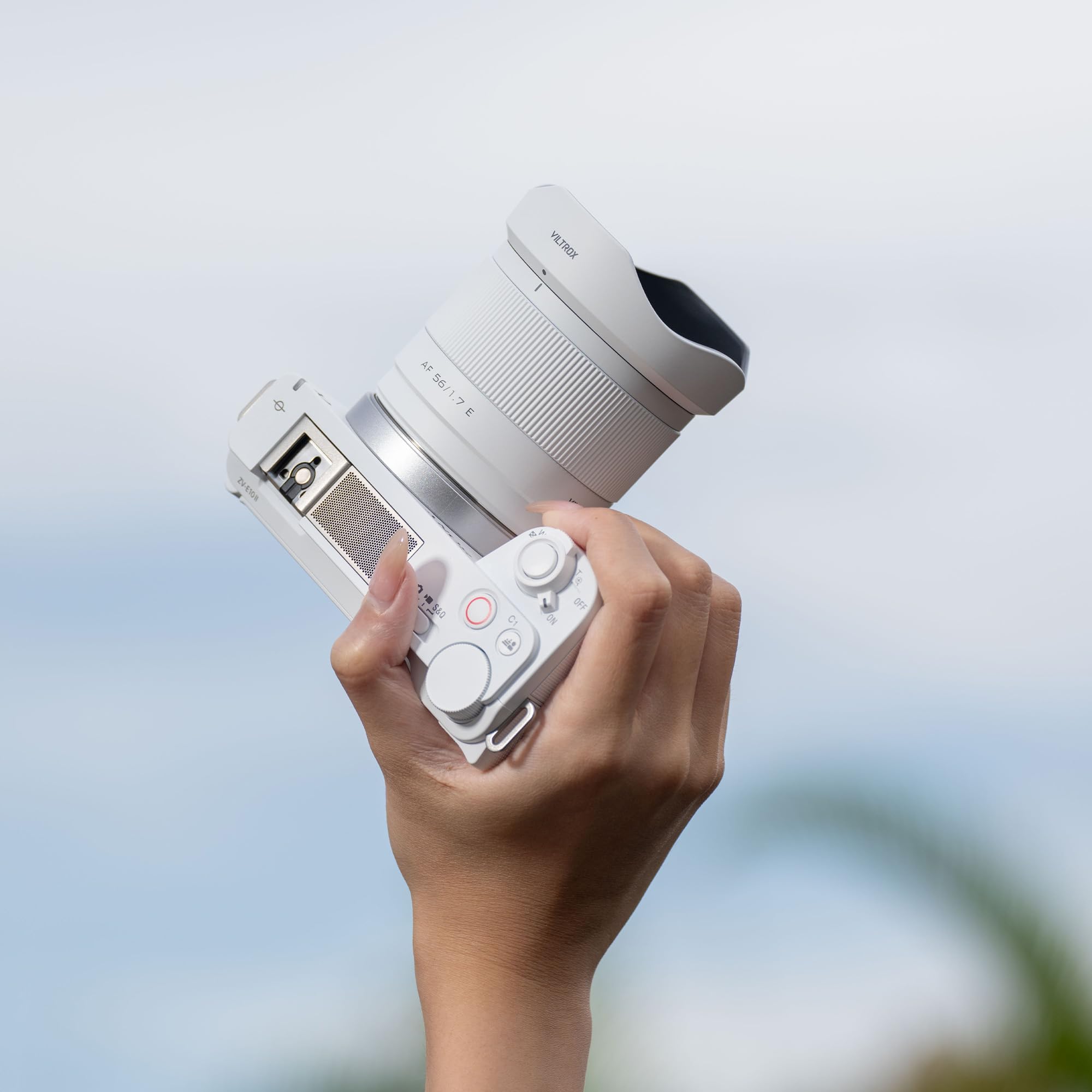 VILTROX AF 56mm f/1.7 E STM Lens for Sony E, White Limited