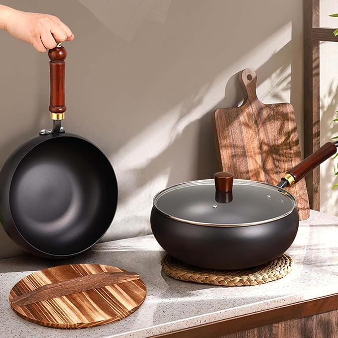 Sartén de Acero Carbono, 9.45 pulg, Sin Tapa, Cocina a Todo Tipo de Estufas miniatura 2
