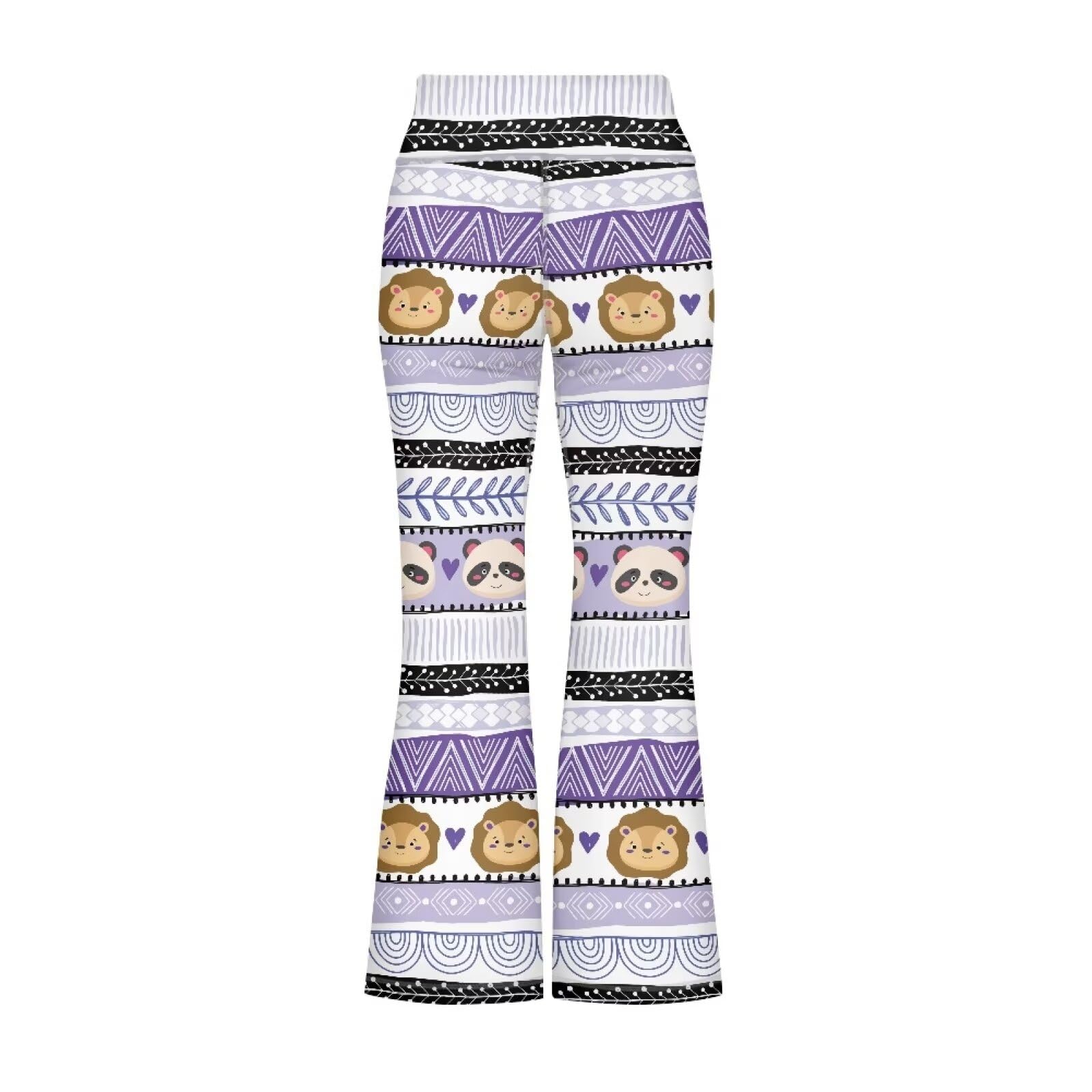 Hawapod Girls Yoga Pants Vintage Striped Flare Bell Bottoms Daily Girls Clothes