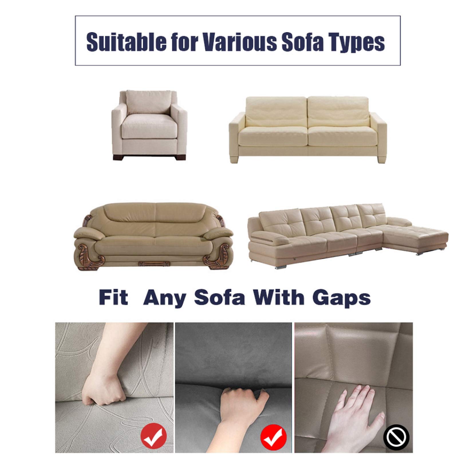 Bedruckter sofabezug l Form, für Wohnzimmer sofaschoner rutschfest, Stretchsofa überzug ecksofa, Liegesofabezüge für Ledersofa, maschinenwaschbar (Color 2,XL (235-300cm) 1PC)