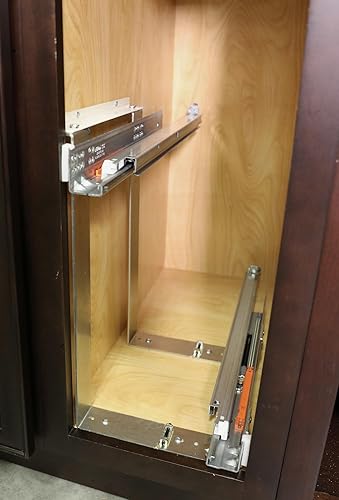 Miniatura 5 de Rev-A-Shelf Organizador extraíble de gabinete con base de madera con cierre suave