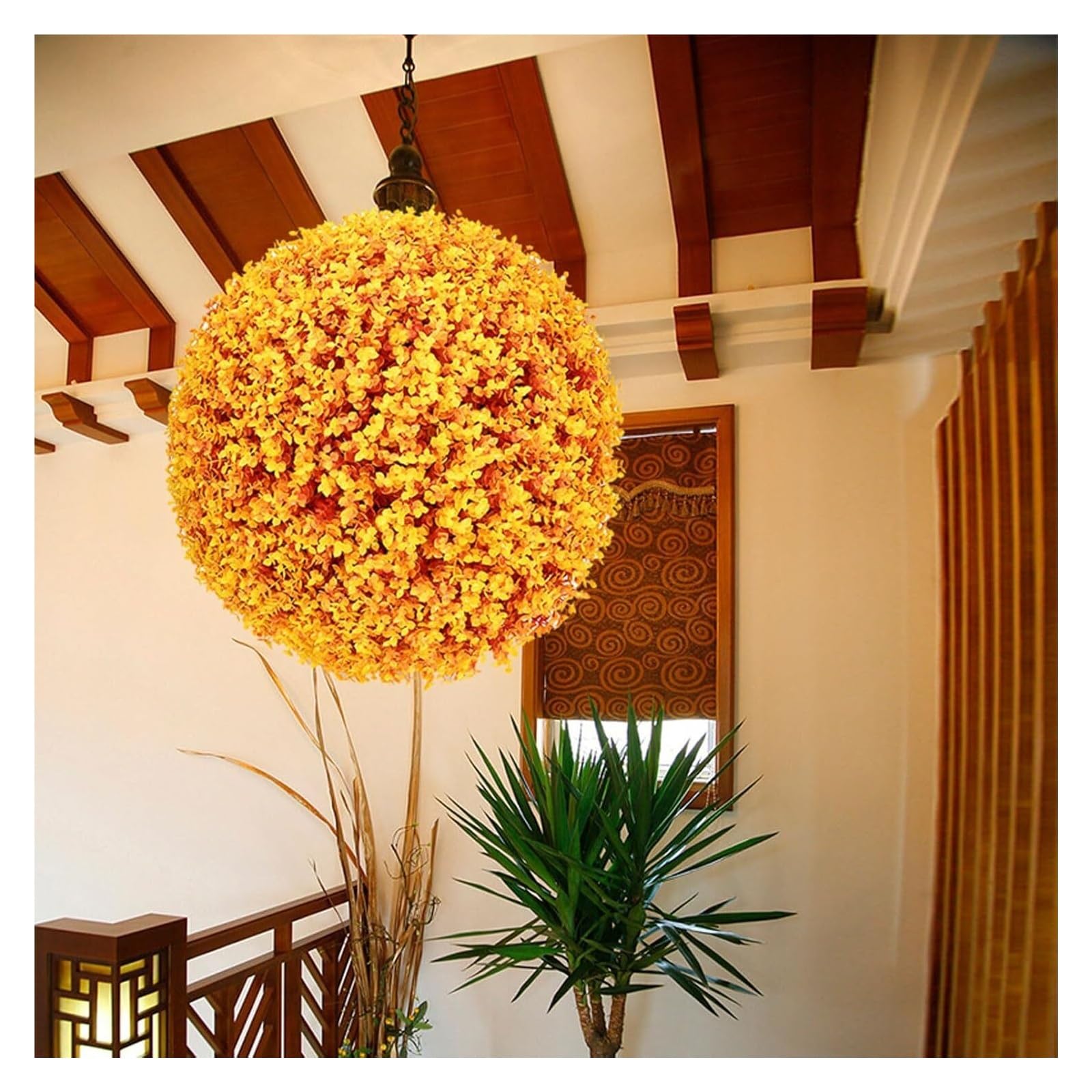 Bolas de césped artificial, bola topiaria de boj artificial, plantas artificiales decorativas de vegetación artificial, esferas grandes for jardín al aire libre, bolas decorativas de boj(Purple,30cm)