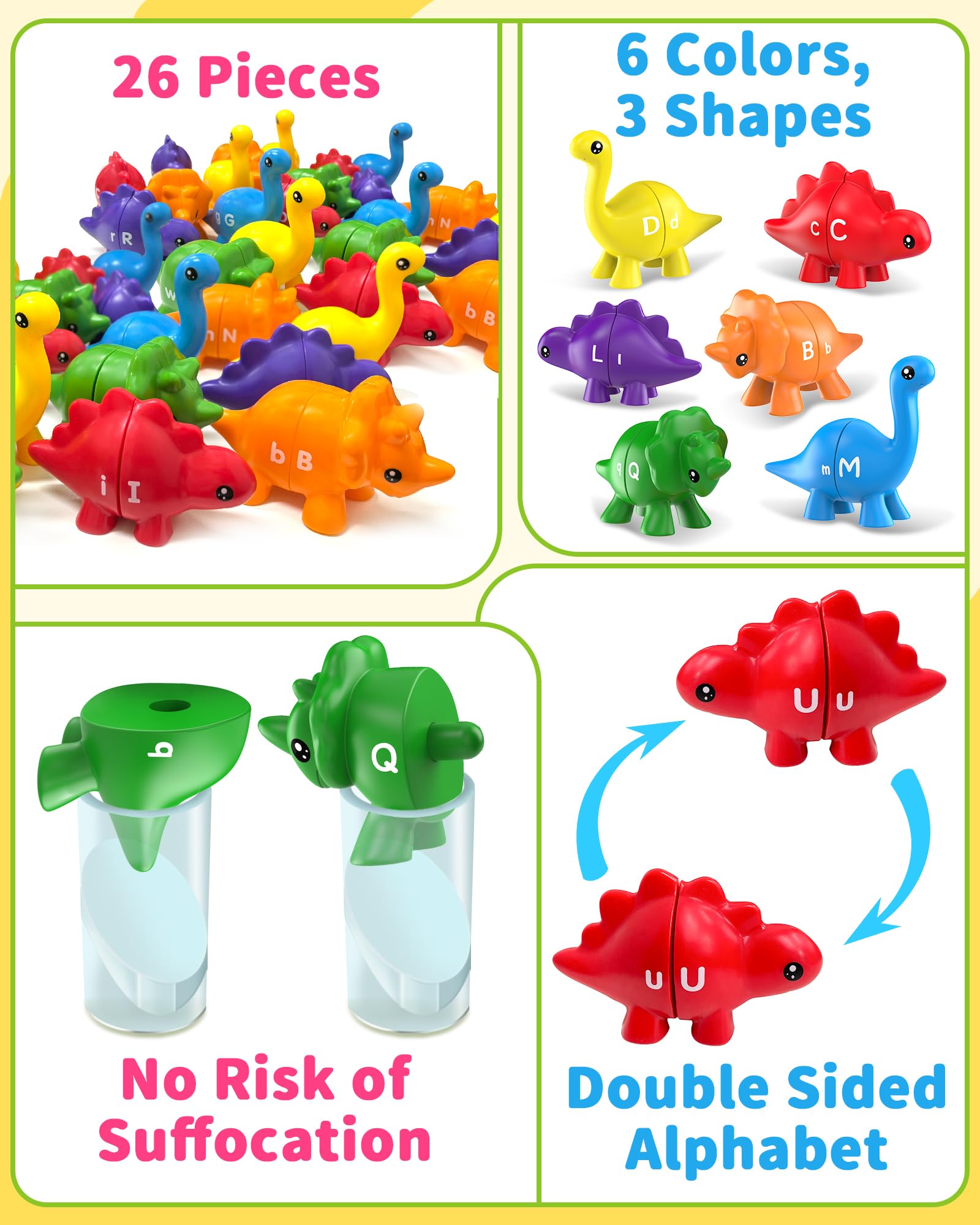 Dinosaur Alphabet Toys for Kids - Learn ABC! -5