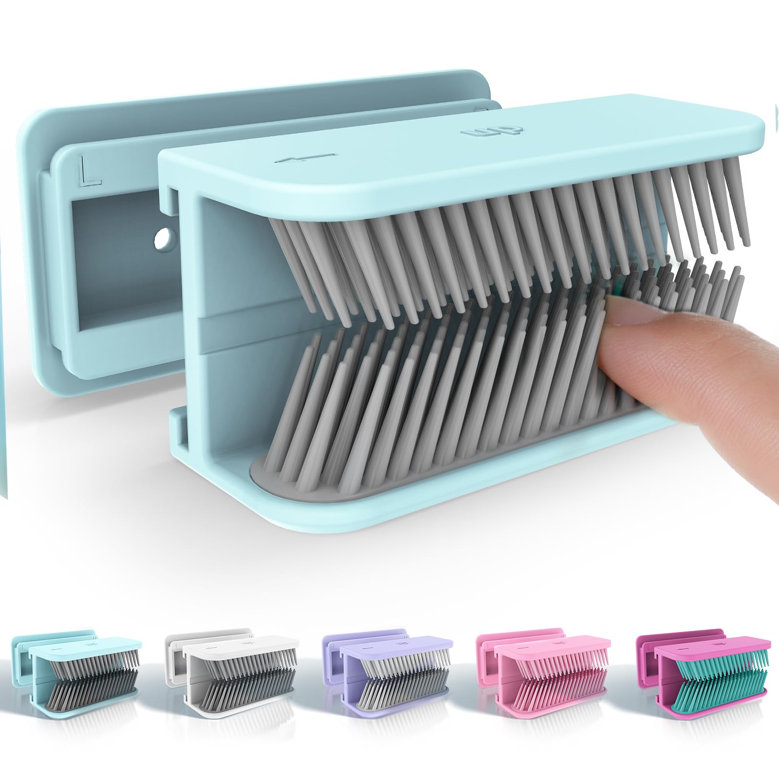 INVIHUG Hair Catcher Shower Wall, Hair Trap, Hair Catcher, Shower Drain Protector and Hair Collector (Blue)