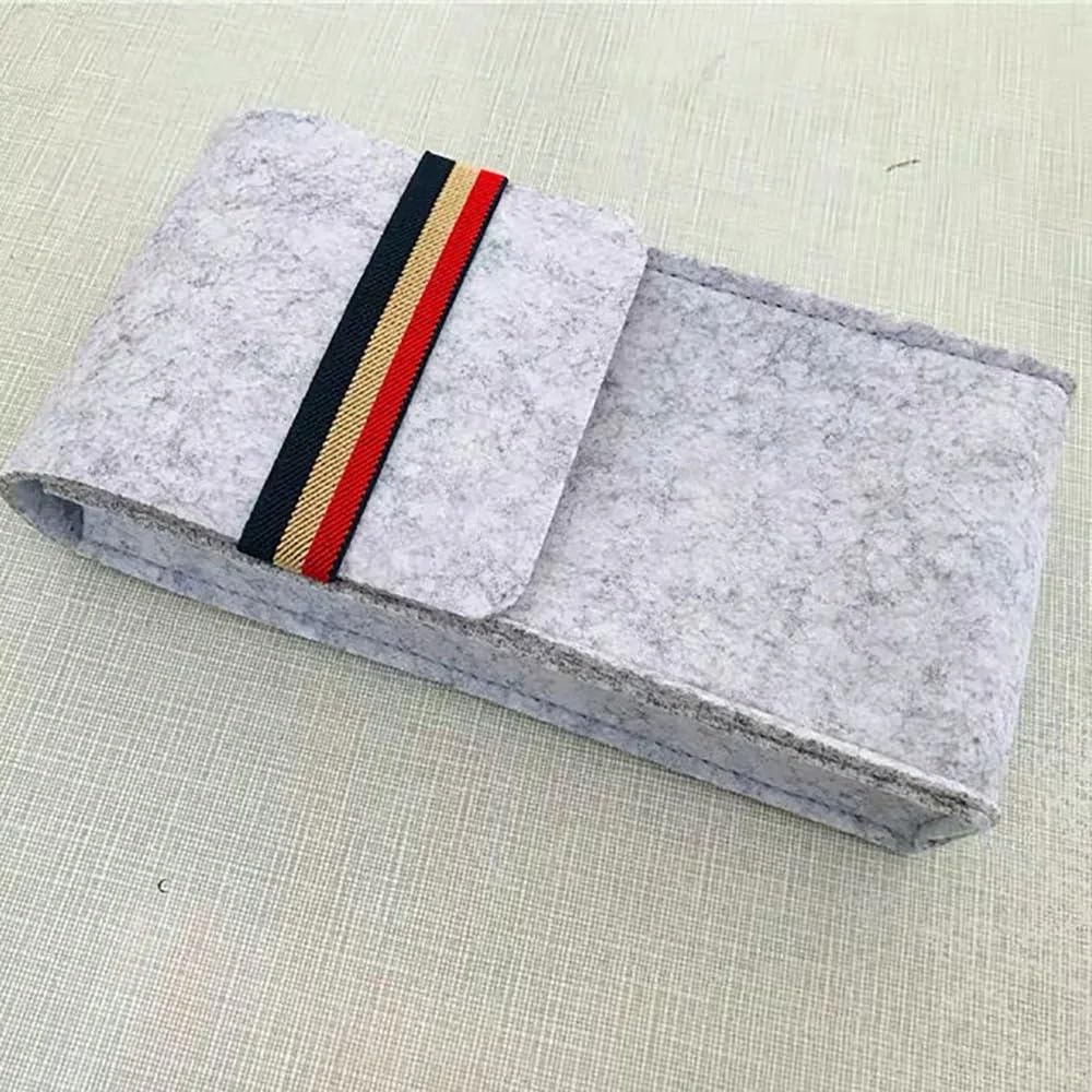 Travel Carrying Case for Iroar Go,Felt Protective Storage Bag for Intelligent Portable Wireless Speaker (Light Grey)