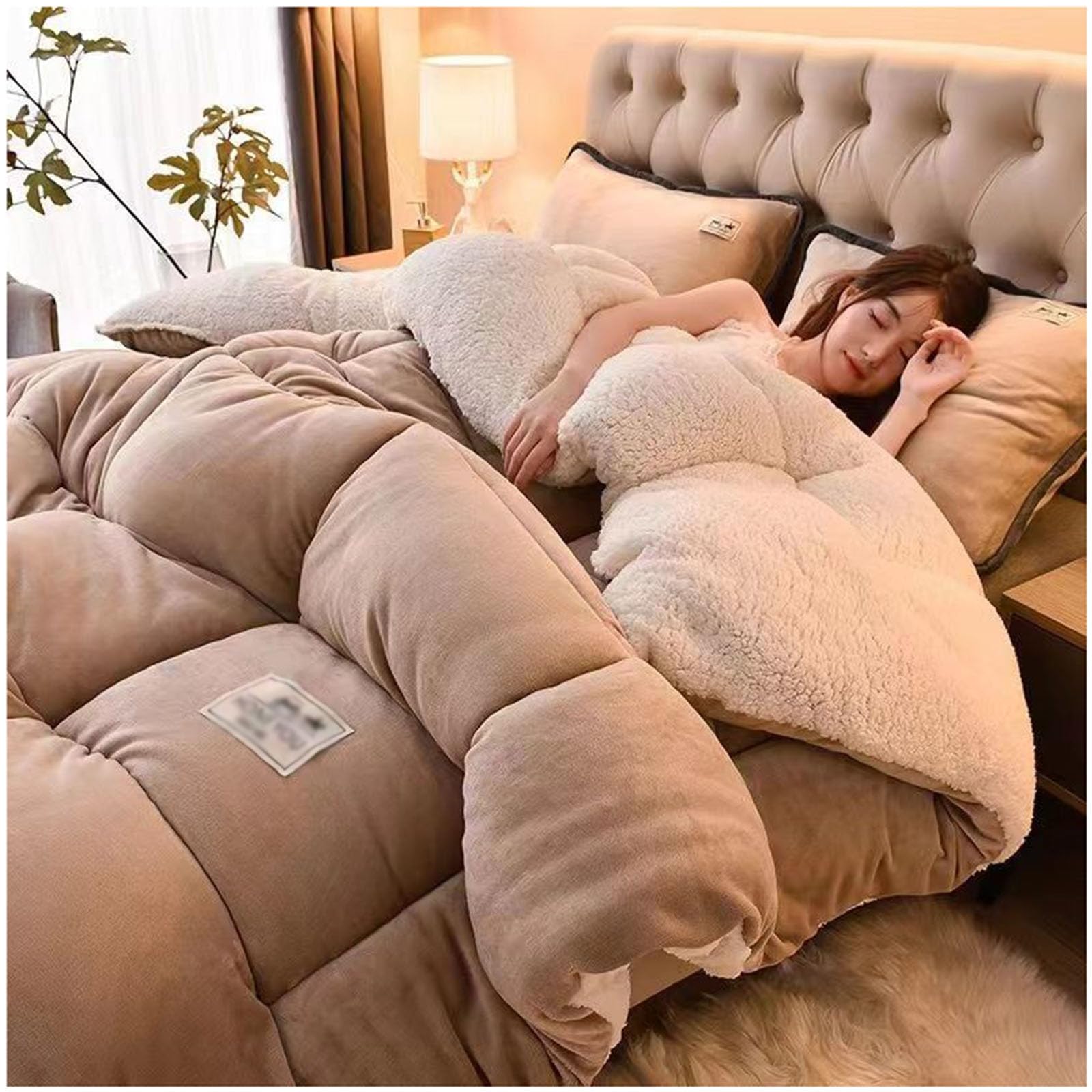 Colcha para cama ZTGL mullida ideal para las siestas de invierno en casa