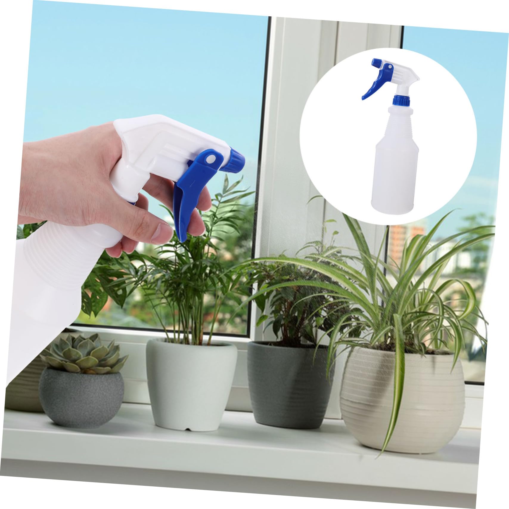 Baluue Bottigliette Spray in Plastica Pe 8 Pezzi da 750ml, Spray Ricaricabile per Parrucchieri, Facile da Usare e Risparmio di Lavoro, per Annaffiare Piante e Saloni di Colore Casuale