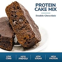 Vista 4 de WonderSlim Mezcla de pastel de proteínas, chocolate doble, 0.42 oz de proteína, baja en carbohidratos (7 unidades)