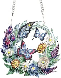 DIYDelights Diamond Art Painting Pendant Ornament Kit - Single Sided Dot-Drill Hanging Decor For Adults