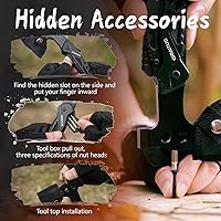 Vista 4 de Accesorios de multiherramienta para acampar, rellenos de calcetines para hombres 16 en 1 Multiherramienta Equipo de supervivencia con hacha