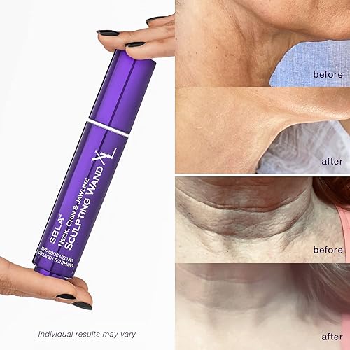 Miniatura 6 de SBLA Beauty Neck, Chin & Jawline Sculpting Wand XL Duo, Night Time Advanced Anti-Aging Serum For Smoothing, Tightening, Firming & Lifting Skin, Fat