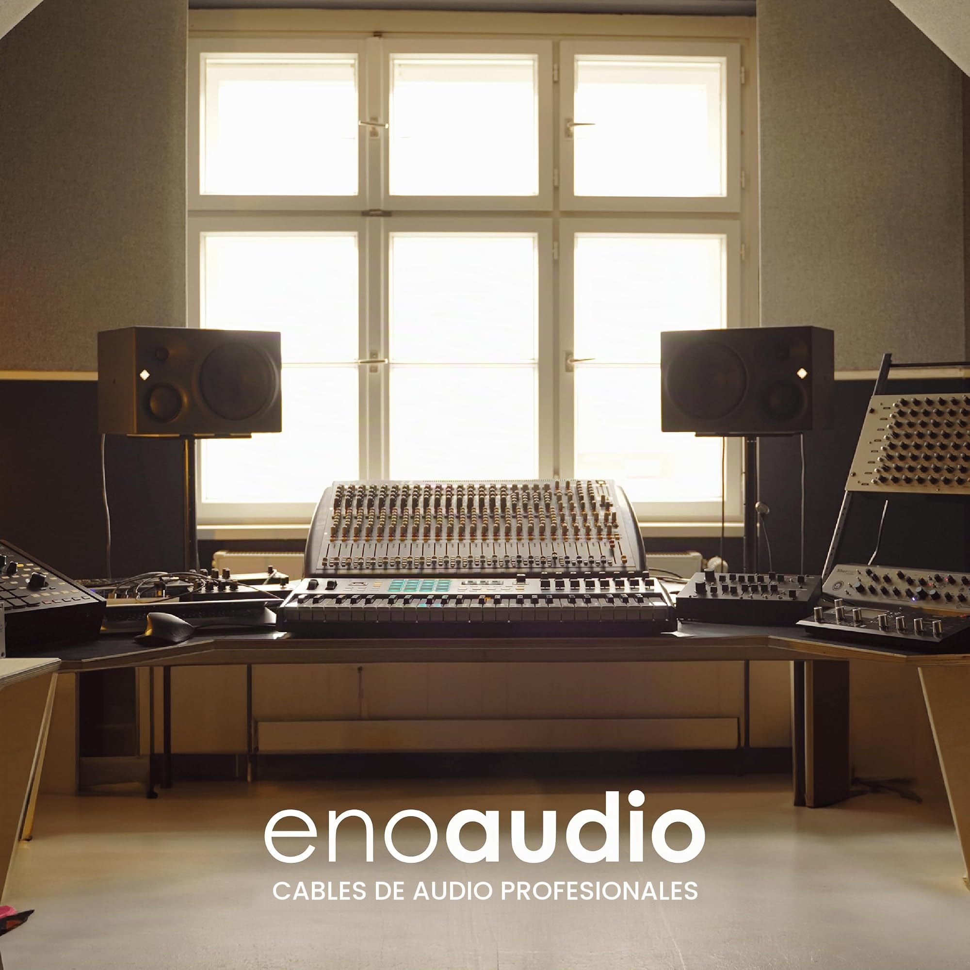 enoaudio Mogami 2534 Quad Cable pares (L,R) Estéreo | Neutrik XLR hembra – XLR macho | HiFi - 1,0 m