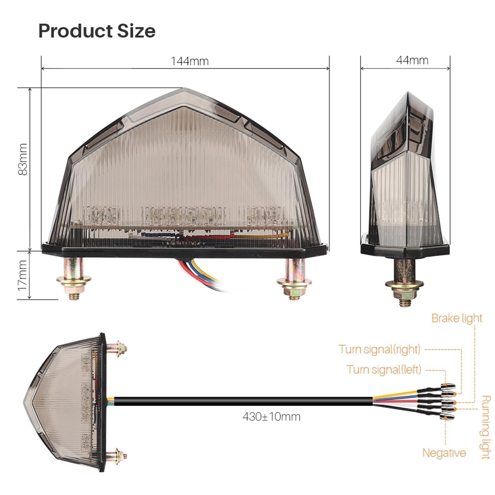 Luz Trasera De Freno Motocicleta para Bajaj para Pulsar 135
