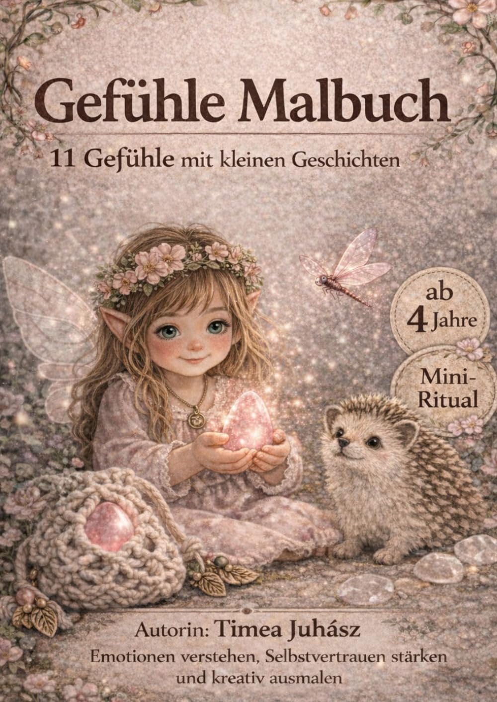 Mein Gefühle Malbuch für Kinder - Feen Edition mit 11 Gefühlen und kleinen Geschichten: mit Mini-Ritual, Ausmalbildern und Platz für freies Zeichnen – ... stärken und kreativ ausmalen | Ab 4 Jahren