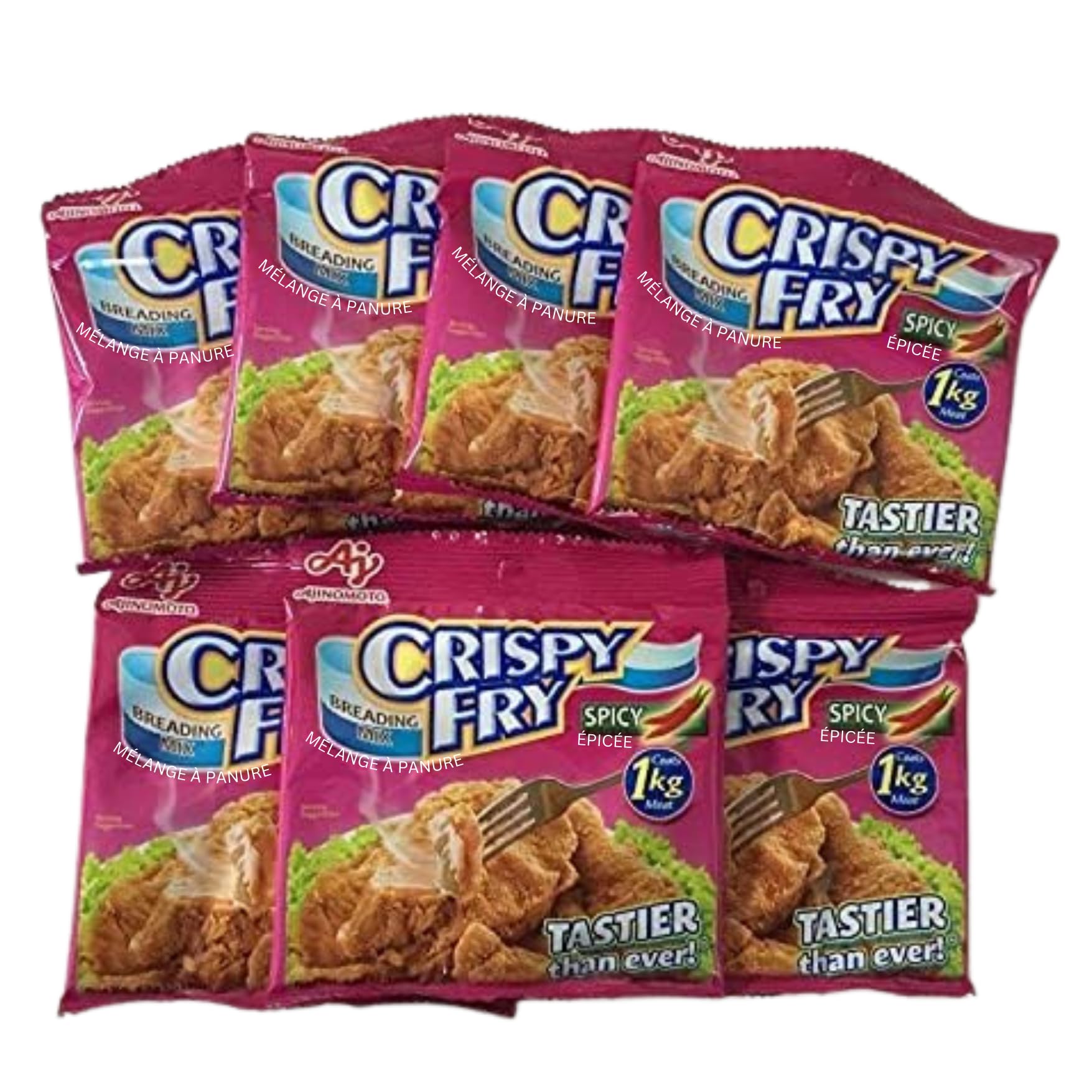 New Crispy Fry Spicy 7 packs Tastier than Ever! Improved and New Packaging