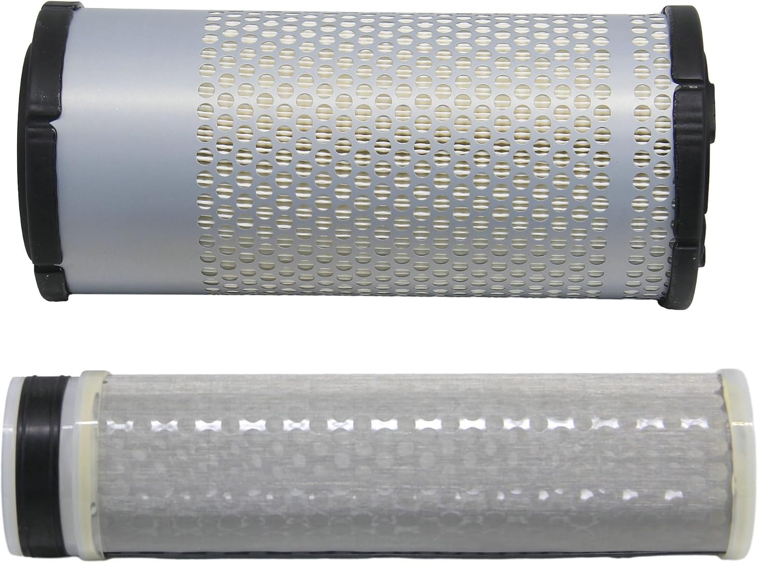 RD158-42270 & RD158-42280 Air Filter Set Replaces FYD00000374, FYD00001540, WA10854, WA10890 Compatible with Kubota KX040-4 KX040-5 U48-5 R430, John Deere 30G 35G 50G Compact (Mini) Excavator