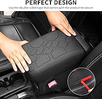 Vista 4 de JL Funda para Caja de Reposabrazos de Consola Central, Protector de Goma Impermeable Almohadilla para Mascotas Accesorios Interiores para Jeep