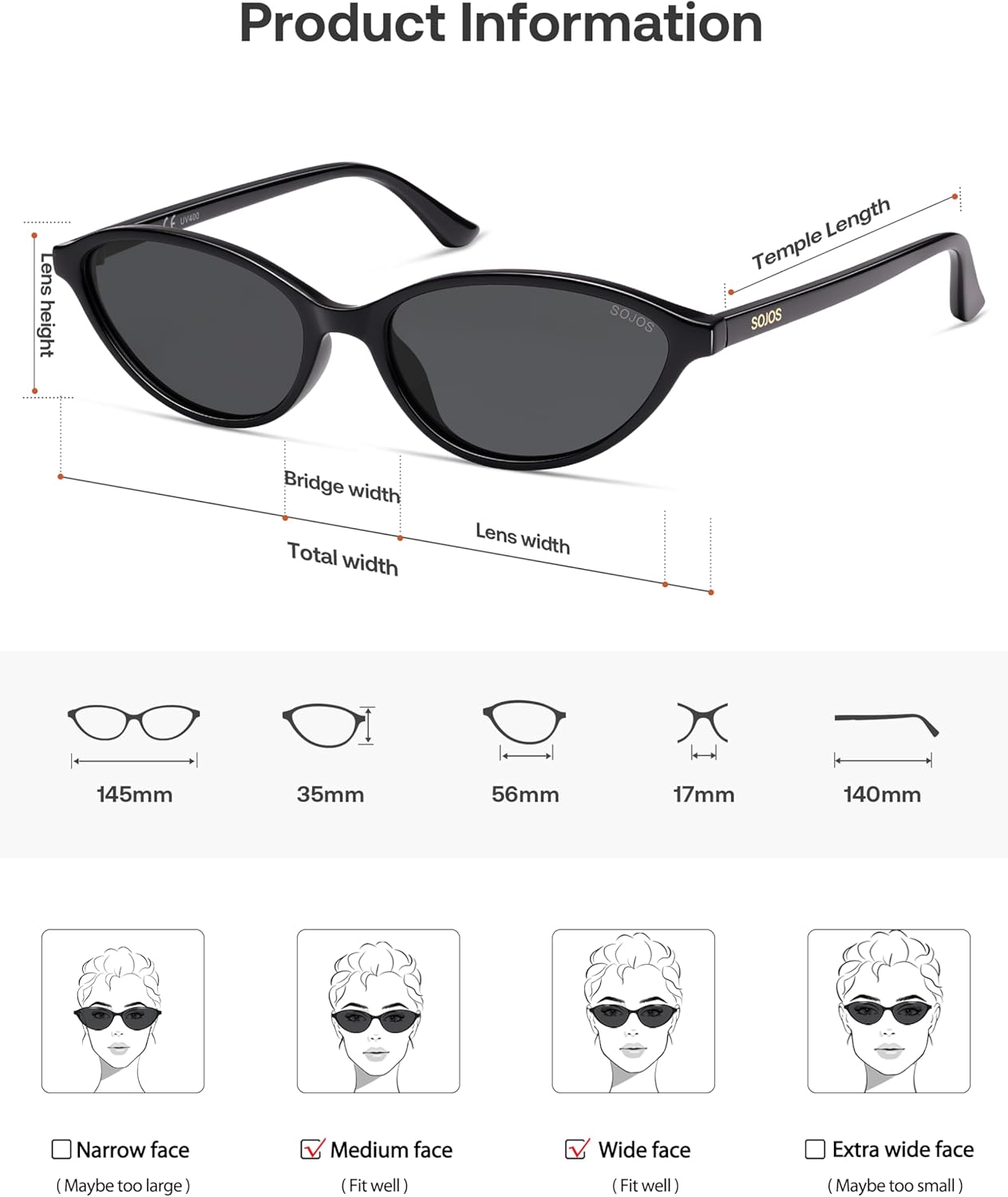 SOJOS Trendy Polarized Oval Sunglasses for Women Retro Chic 90s Shades Lightweight Sunnies SJ2656 - Image 6