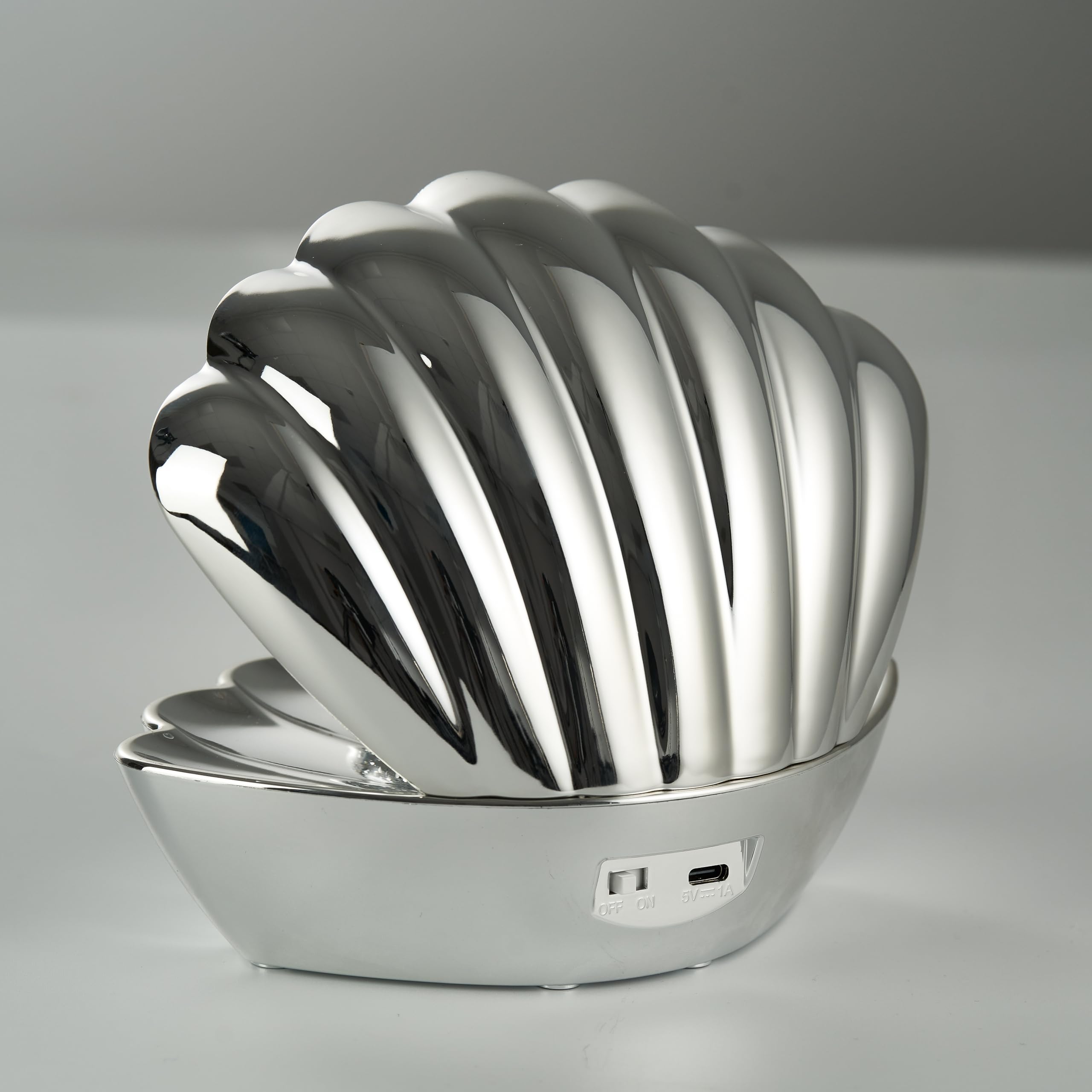 Reality Leuchten Tischleuchte Shelly R57731106, Kunststoff Chrom, 0.8 Watt LED, Farbwechsel