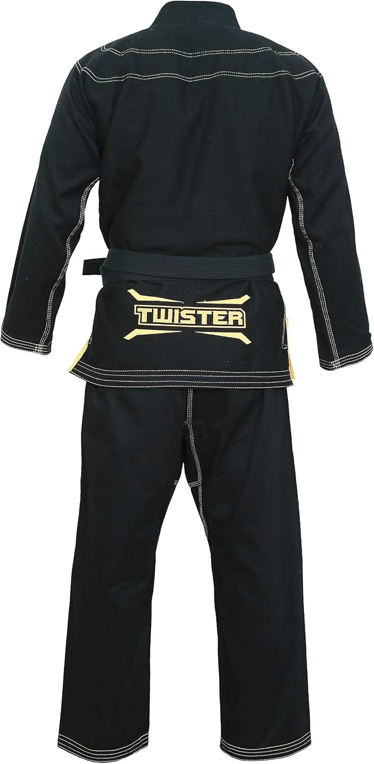 Black Mamba BJJ Gi – Preshrunk Cotton Pearl Weave Brazilian Jiu Jitsu Uniform, Unisex Adult, Free BJJ Belt - Image 4