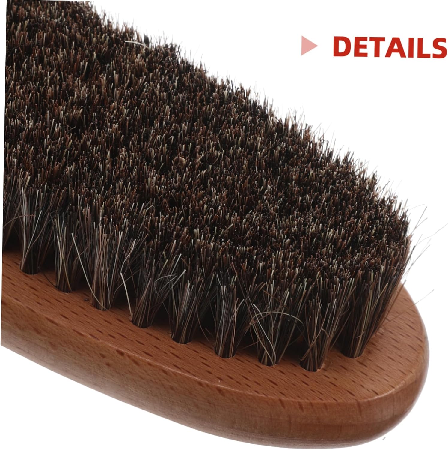 2pcs Horsehair Shoe Brush for Gentle Cleaning of Faux Beech Handle Polishing for Thorough Shoe Care and Home Use