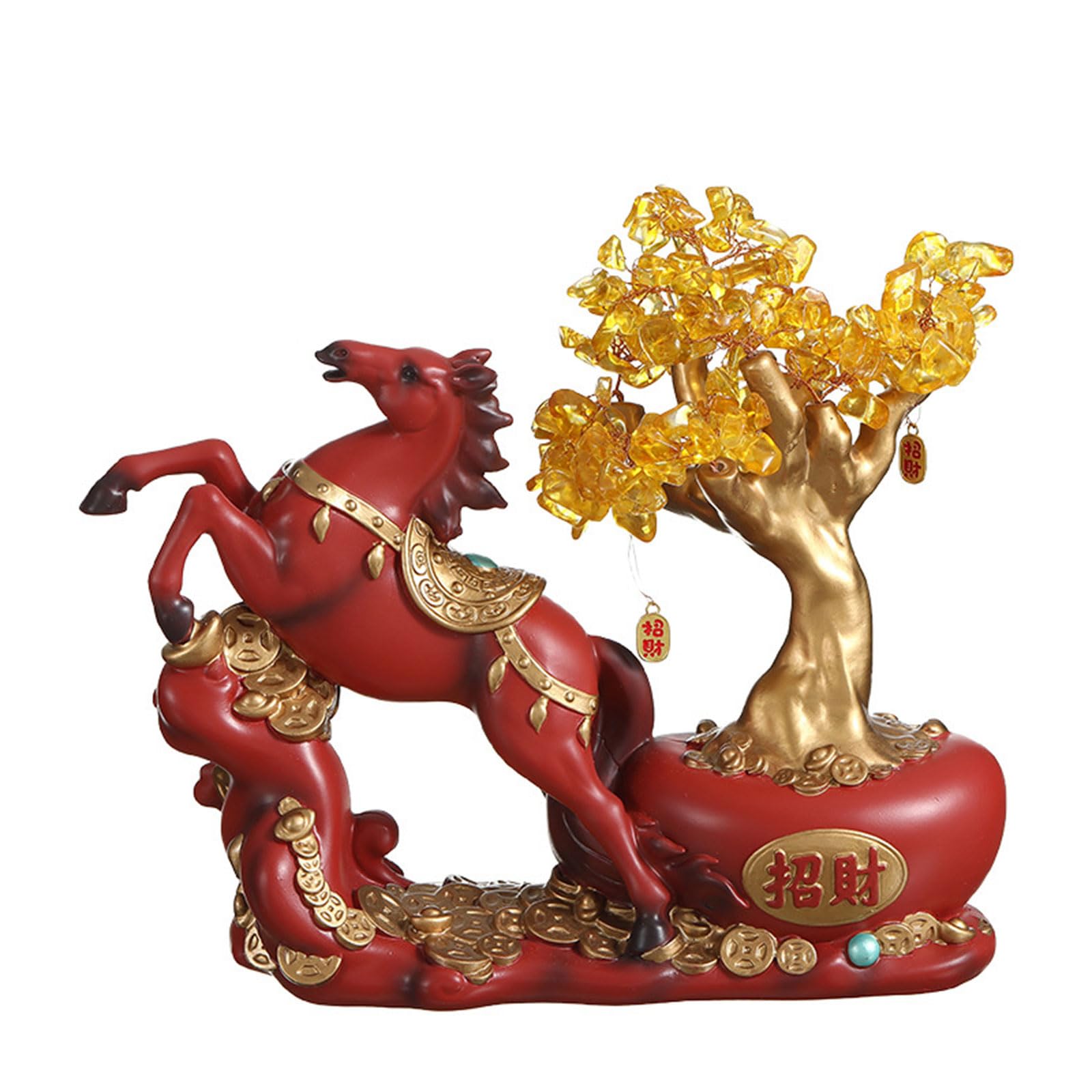 Porte-stylo artistique Fengshui en colophane sculptée haut de gamme