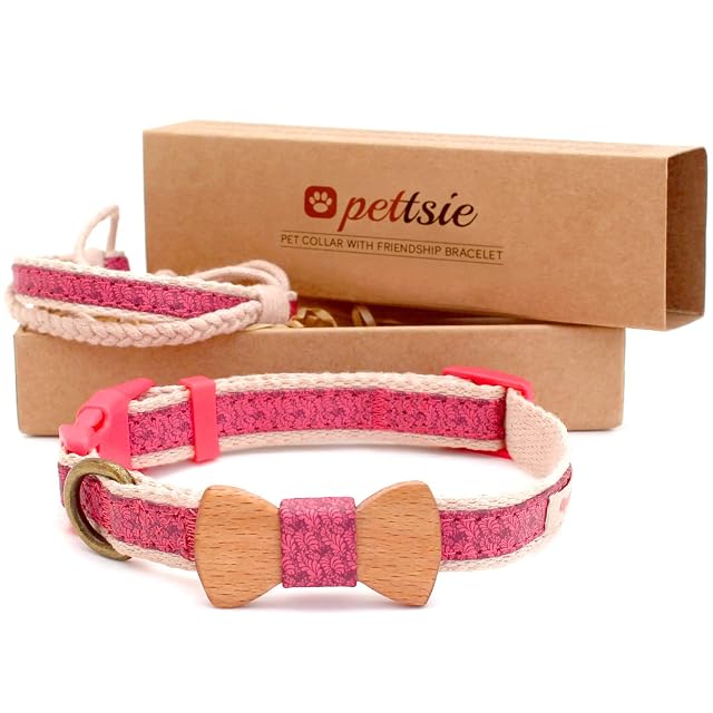 Collar con Pajarita para Perros y Brazalete de Amistad Marca Pettsie