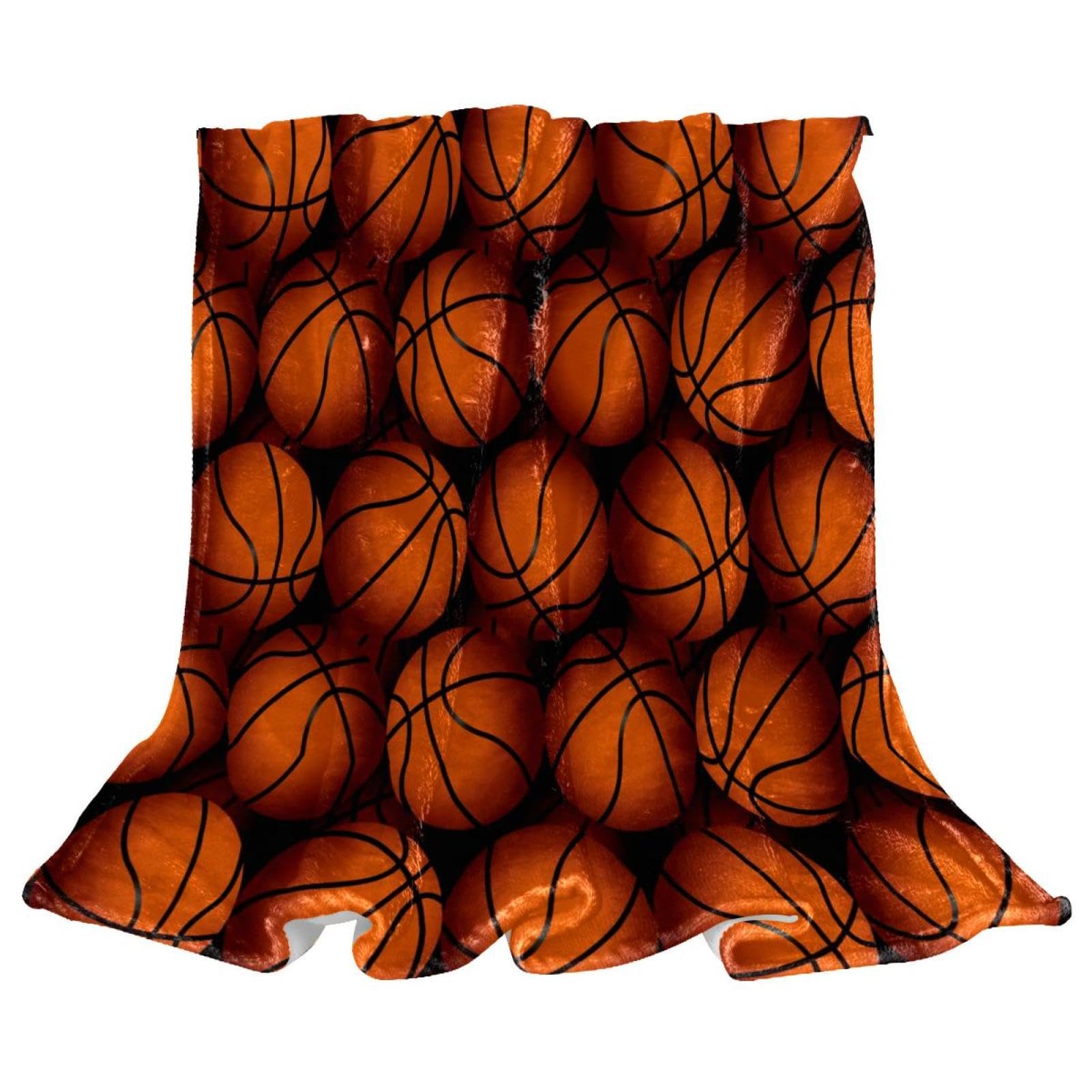 Couverture polaire basket-ball 130x150 cm pour canapé et lit de chambre