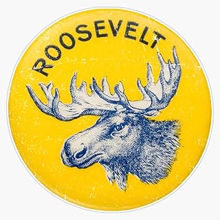 Roosevelt Bull Moose Party Sticker Bumper Sticker Vinyl Decal 5"