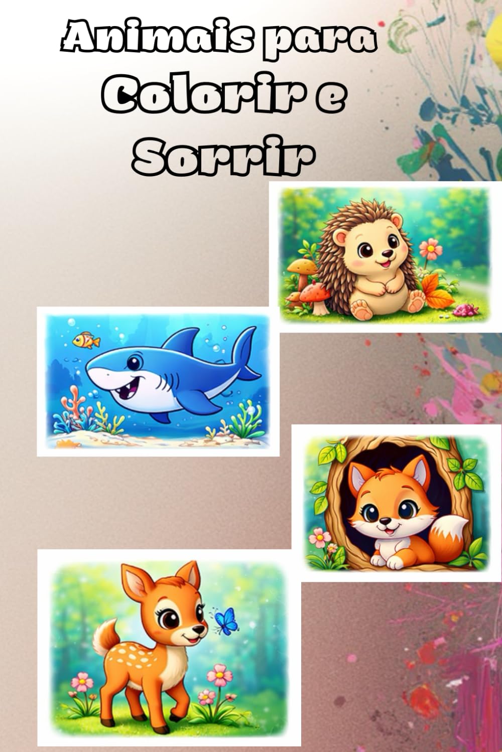 Animais para colorir e sorrir