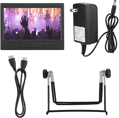 Miniatura 9 de Monitor HDMI, monitor portátil de 7 pulgadas, pantalla multifunción 1024x600 para Raspberry Pi, pantalla de coche, CCTV, entrada HDMI+VGA +AV,