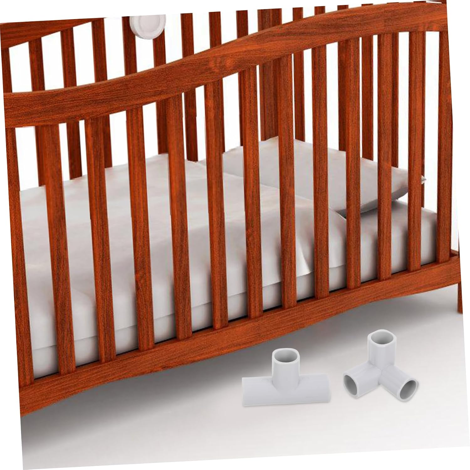 MAGICLULU 6pcs Playpen Connector Easy Install Tee Triangle Fittings Pe Elbow Parts for Compatible Various Playpen Models