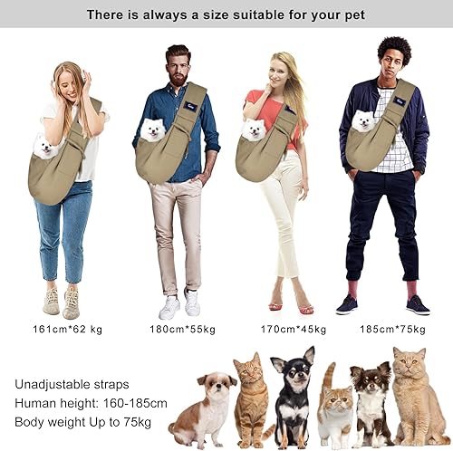 Miniatura 7 de CUBY Transportador para perros y gatos  Bolsa reversible de papoose para mascotas manos libres  Bolsa suave y diseño de bolsa  Adecuado para