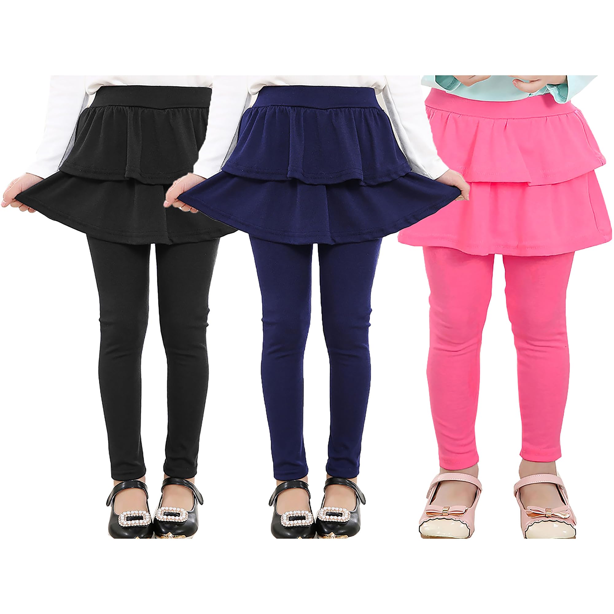 RieKet Girls Leggings with Skirt Tutu Pants