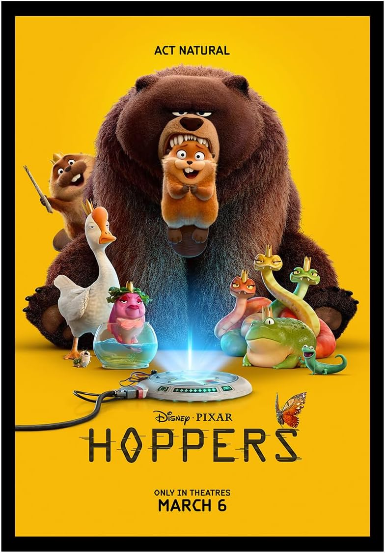XIHOO Hoppers Poster 2026 New Movie Posters for Room Bedroom Aesthetic Home Decor Unframe Wall Art Print Silk Canvas Poster 11x17in 28x43cm