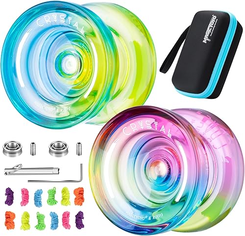 Miniatura 9 de MAGICYOYO Yoyo de cristal K2 para niños de 8 a 12 años, Yoyo sensible para principiantes, yoyo profesional de plástico que no responde para adultos
