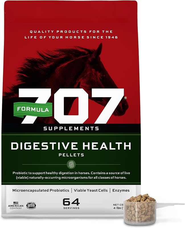 Formula 707 Digestive Health Supplement for Horses, 4 lb – Probiotics