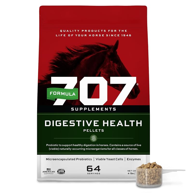 Suplemento digestivo para cavalos Formula 707 em pellets, 1,81 kg