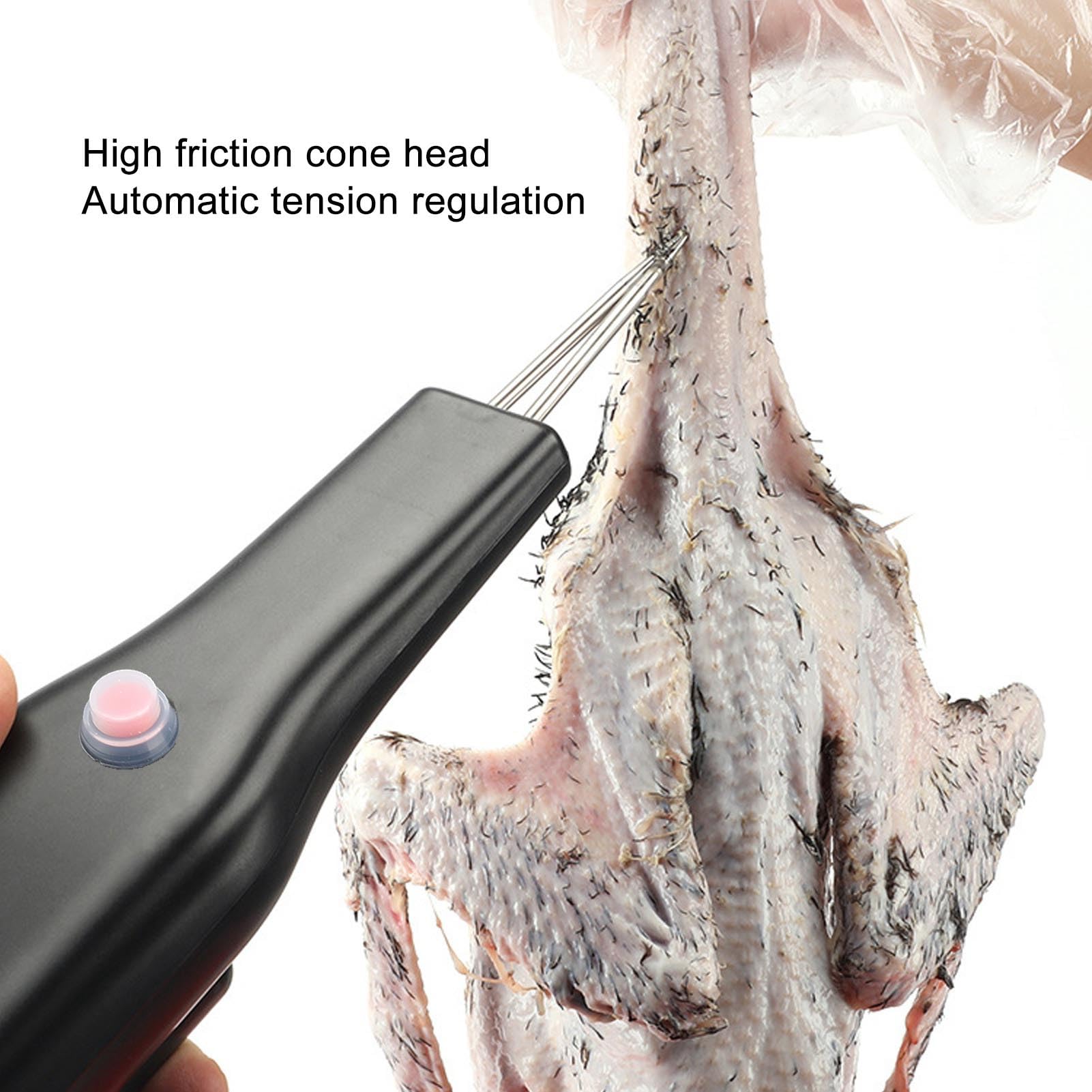Fabater Spennatrice di pollo, Elettrico Palmare Pollo Plucker, Macchina Spegnatrice per Pollame Anatra Oca, Rimozione professionale del pollame Plucker, Spennatura dei capelli corti