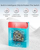 Vista 4 de Nintendo Switch Docking Station, 4K HDMI One-touch Conversion Portable TV Adapter Charging Dock Set