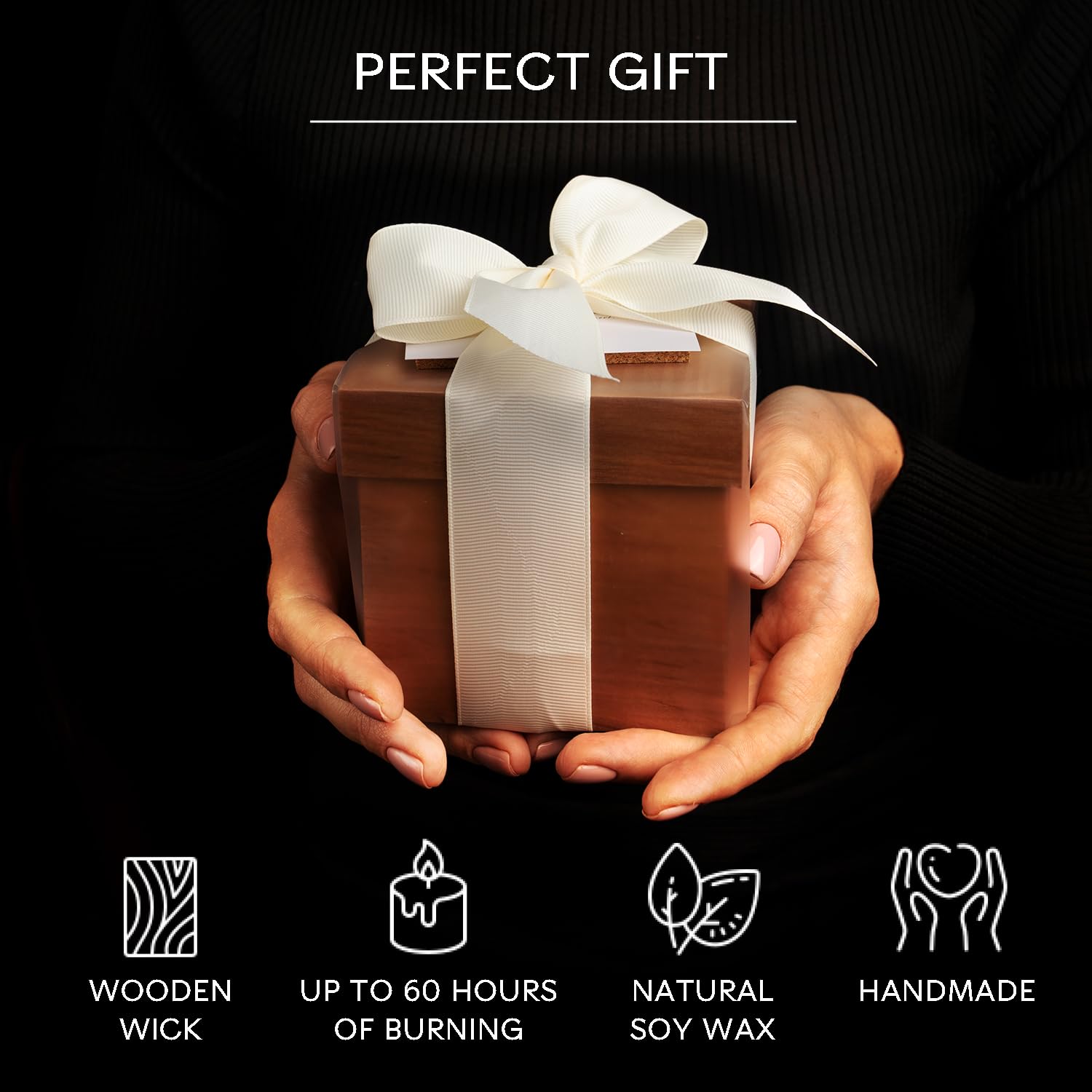 Sojawachs Duftkerzen für Zuhause - Soja-Kerzen Ungiftig Duftkerzen Geschenk - Aromatherapie Kerze - Sojawachskerzen Schokolade