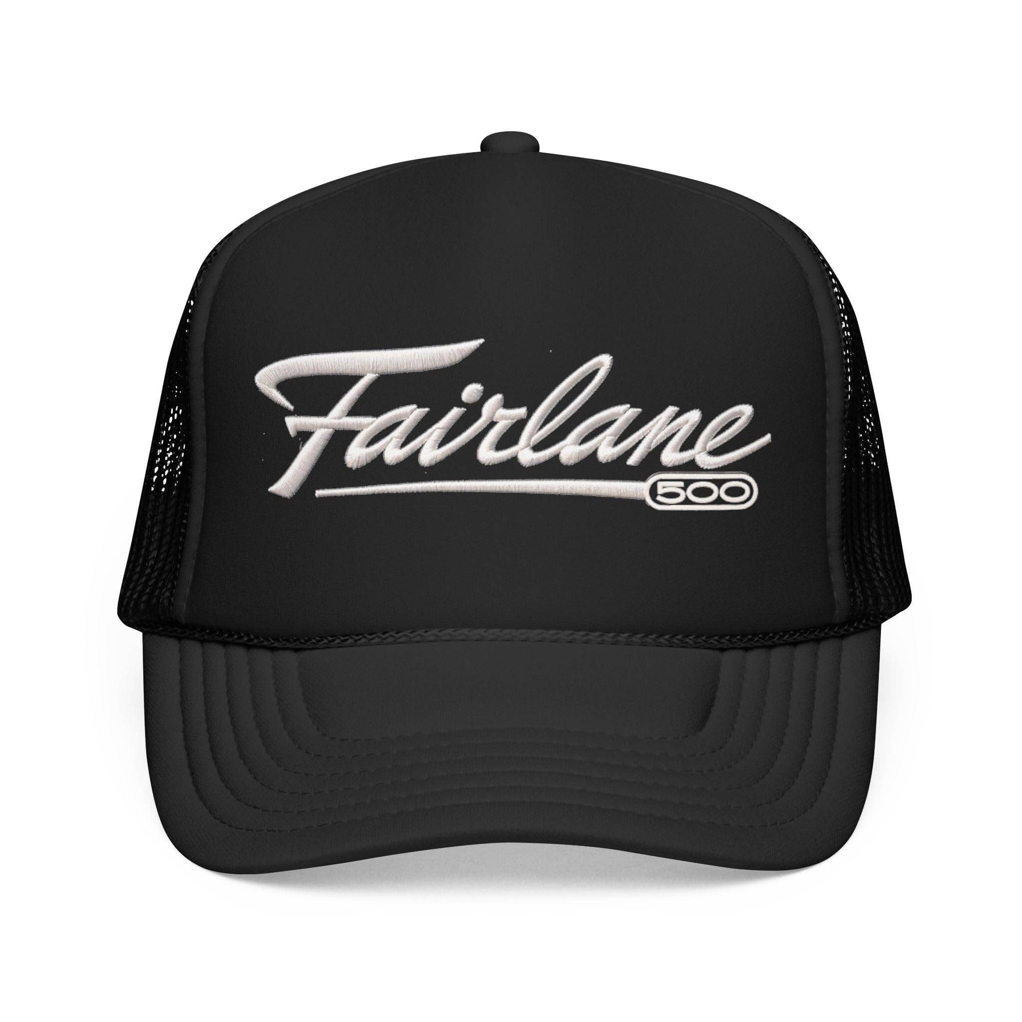 Fairlane 500 piankowa czapka typu trucker – klasyczny skrypt snapback czapka z siateczką retro styl Muscle Car
