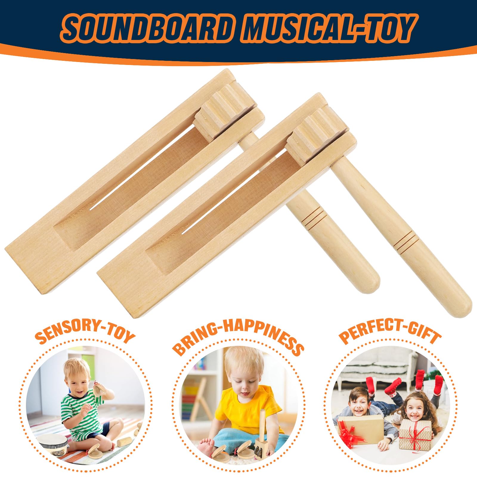 Une Crécelle Oiseau Cru00e9ateur De Bruit U00e0 Cliquet En Bois, 2PCS Crecelle En Bois Jouet A Cliquet En Bois Instrument De Musique Enfant Pour Les En Amz B Crecelle Pourim
