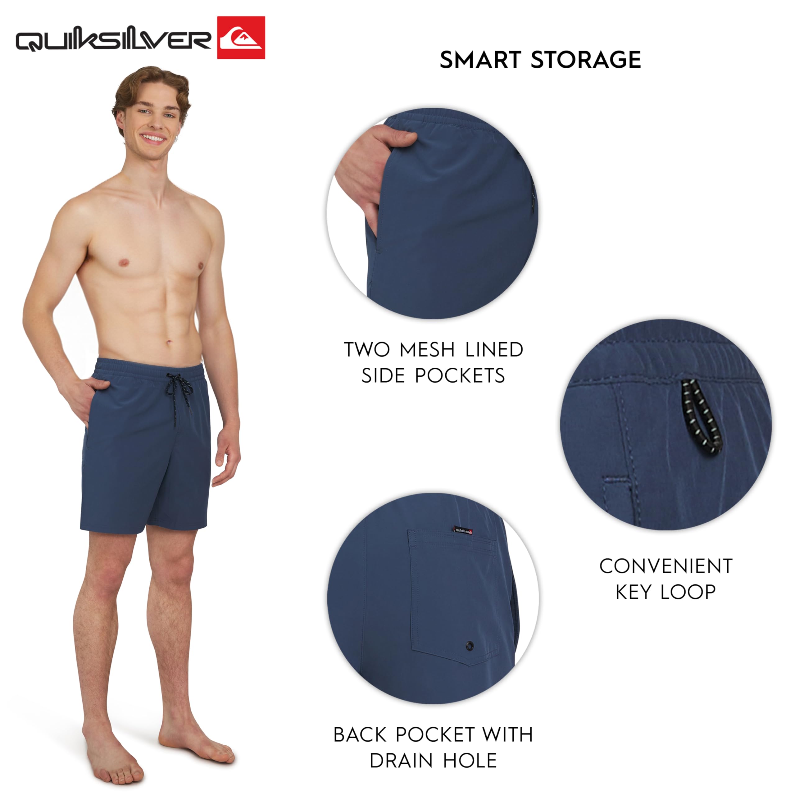 Quiksilver Herren Swimwear Regular Fit Stretchable Comfort Liner Badehose (1er Pack)