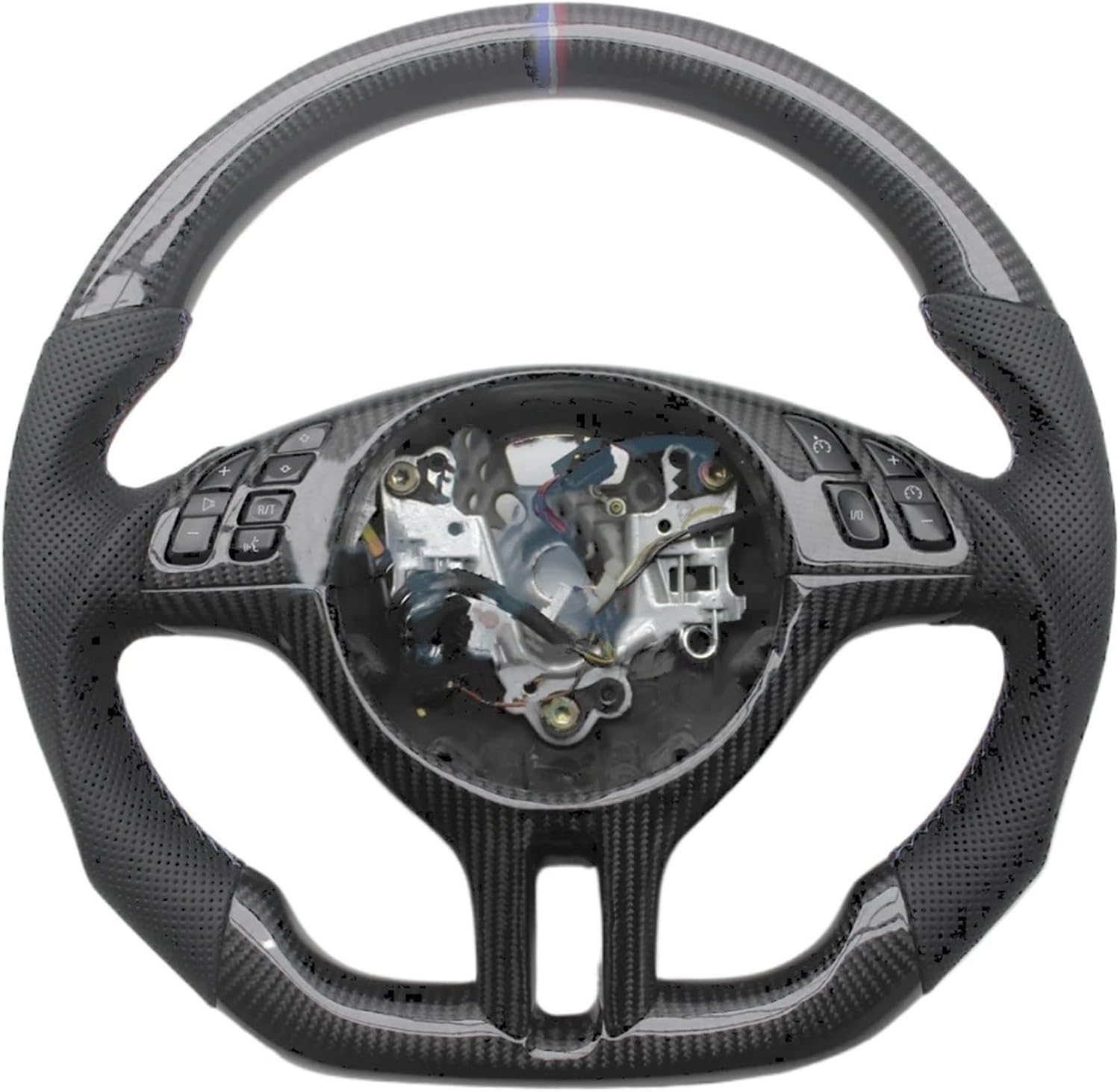 Replacement For BMW E46 3 Series Leather Carbon Fiber Steering Wheel 1997–2006 Car Accessories