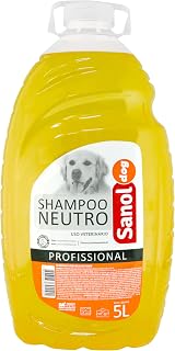 Shampoo de Pêlos Para Cães e Gatos, Neutro, Sanol Dog, 5 litros, Laranja