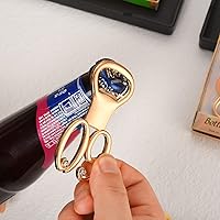 Vista 3 de 50 recuerdos dorados de fiesta de cumpleaños 60 con diamantes de imitación, perfectos para invitados, 60 abridores de botellas de cerveza, recuerdos