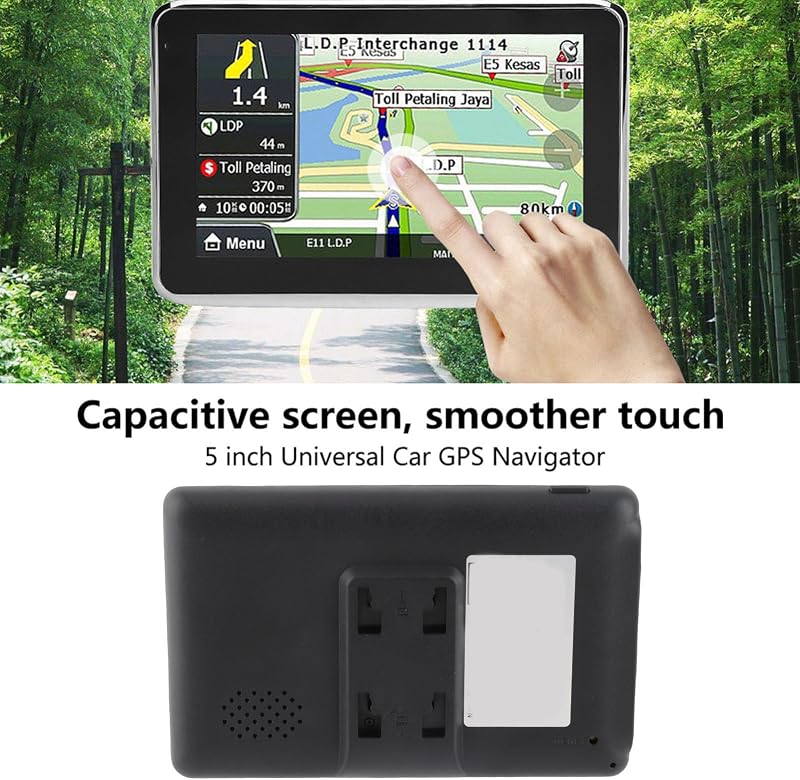 Keenso 5" GPS Navigáció Autóhoz Európa Térképpel, Élő Forgalom és Parkolás Figyelmeztető
